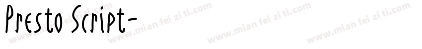 Presto Script字体转换
